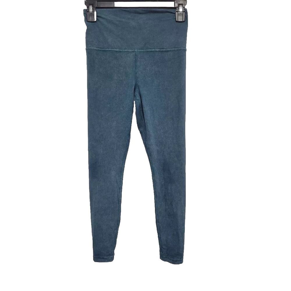 Athleta Women Elation Garment Dye 7/8 Legging Ocean Blue Size S A003097